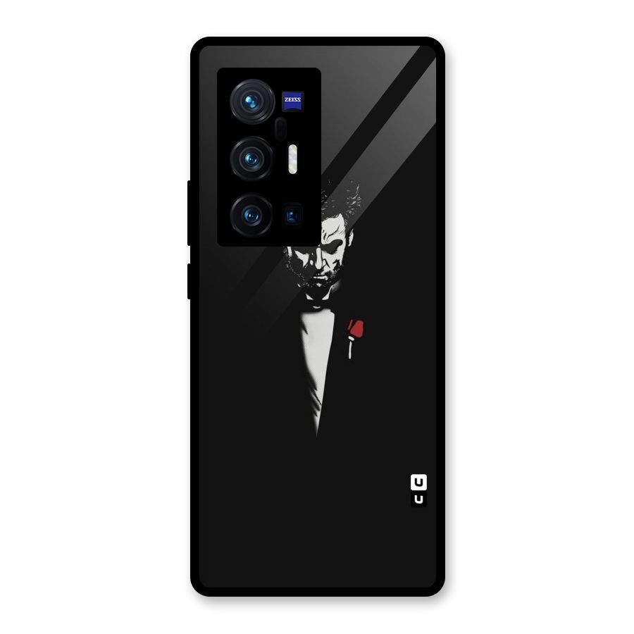 Rose Man Glass Back Case for Vivo X70 Pro Plus