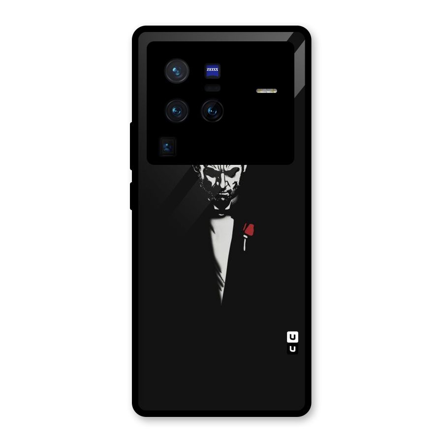 Rose Man Glass Back Case for Vivo X80 Pro