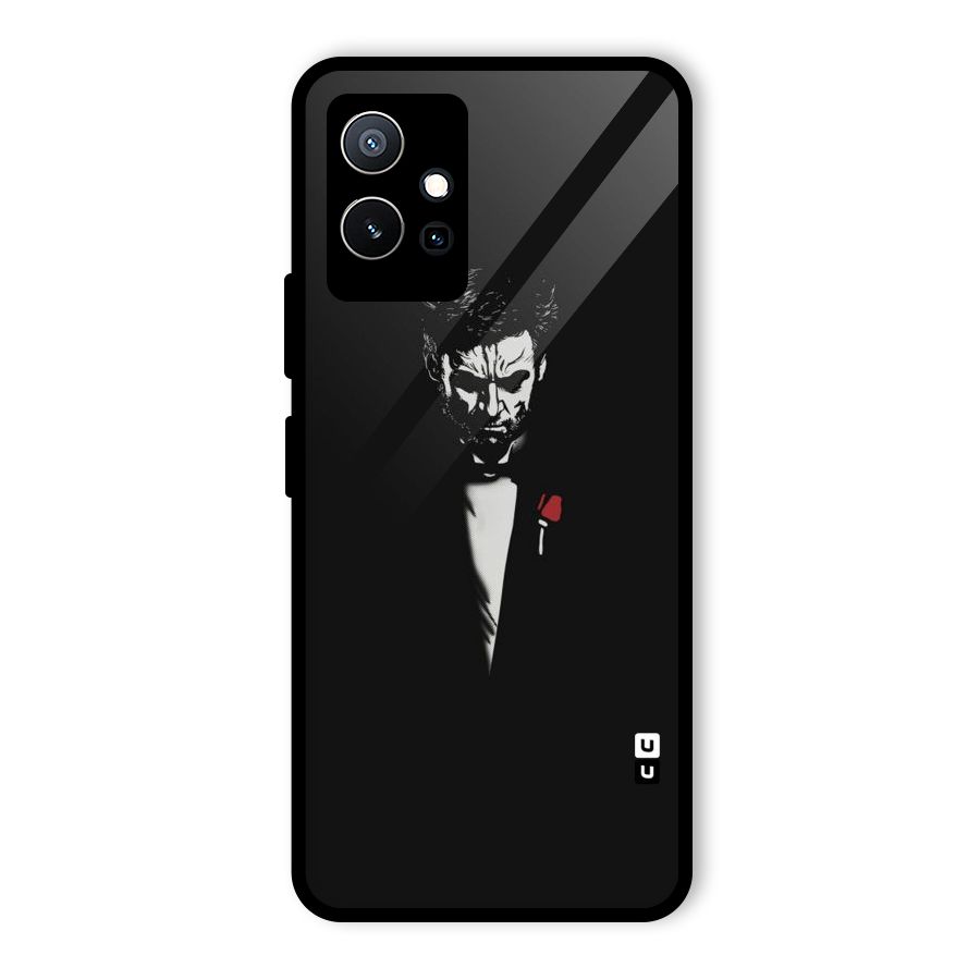 Rose Man Glass Back Case for Vivo Y75 5G