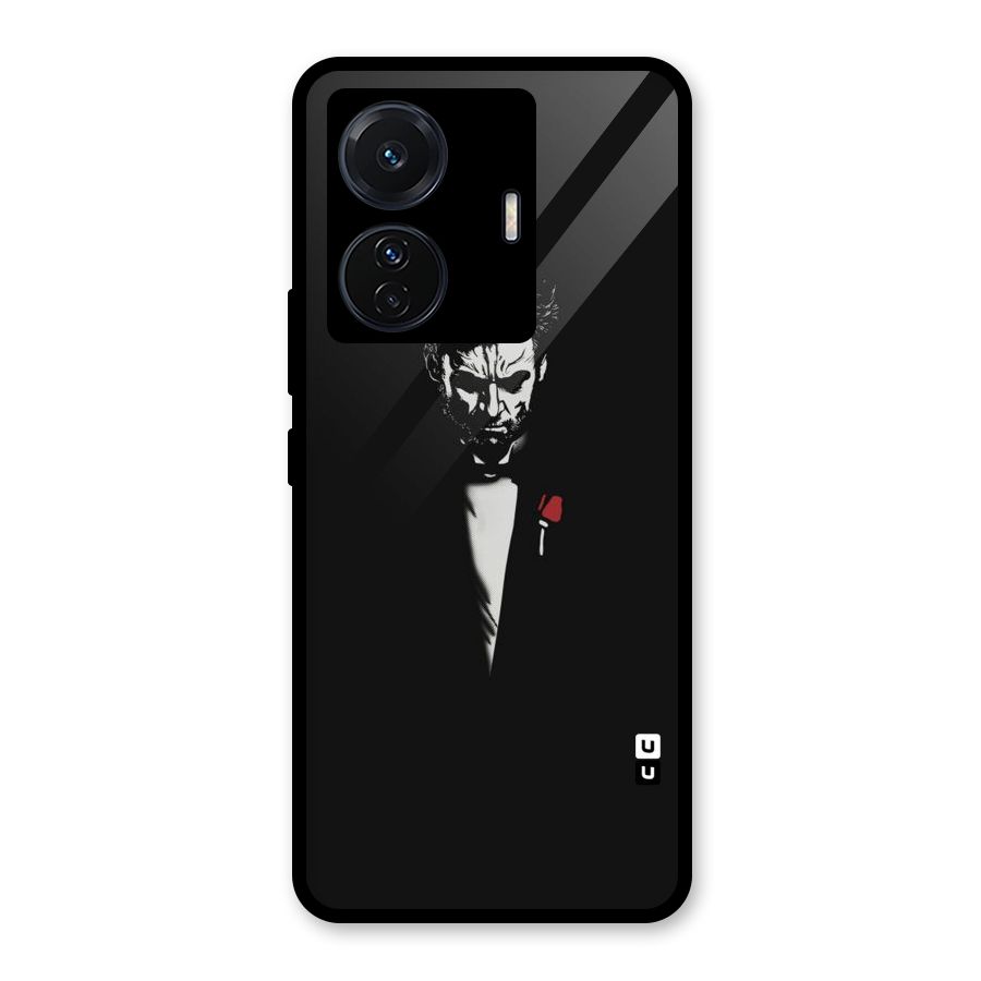 Rose Man Glass Back Case for Vivo iQOO Z6 Pro