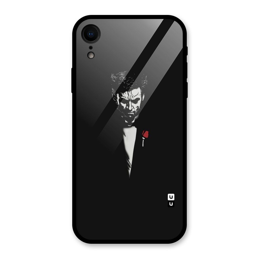 Rose Man Glass Back Case for XR