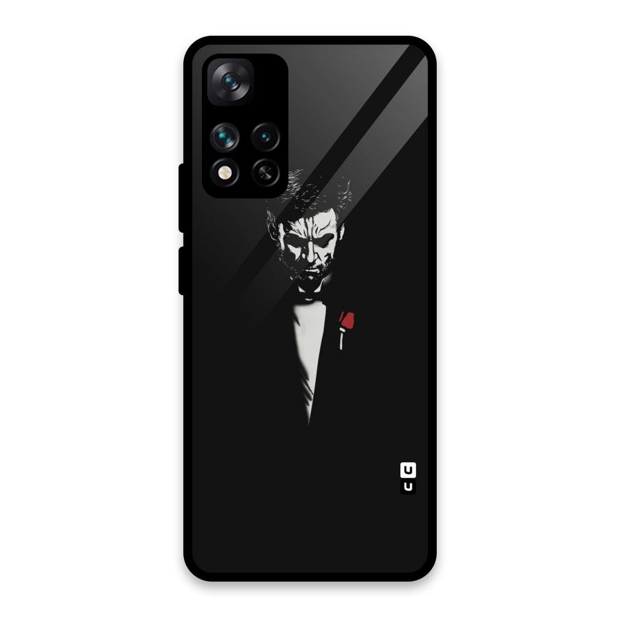 Rose Man Glass Back Case for Xiaomi 11i HyperCharge 5G