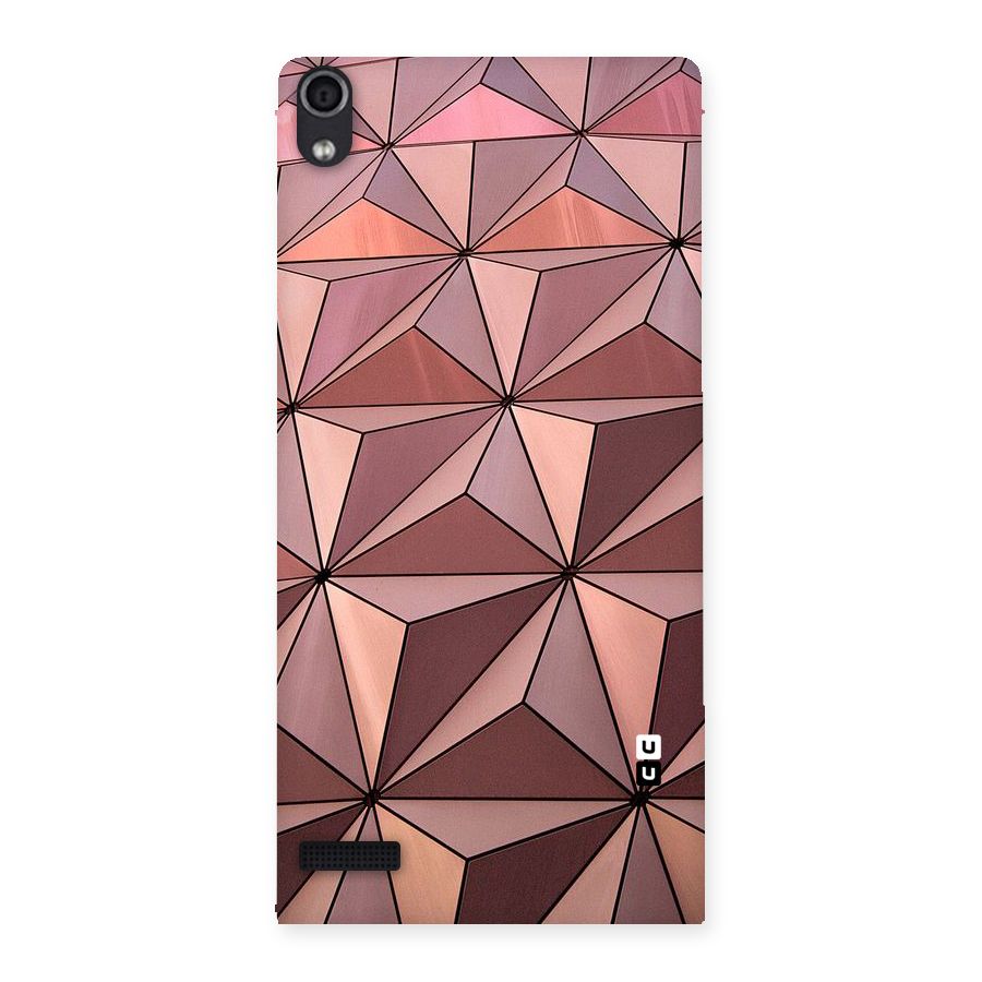 Rosegold Abstract Shapes Back Case for Ascend P6