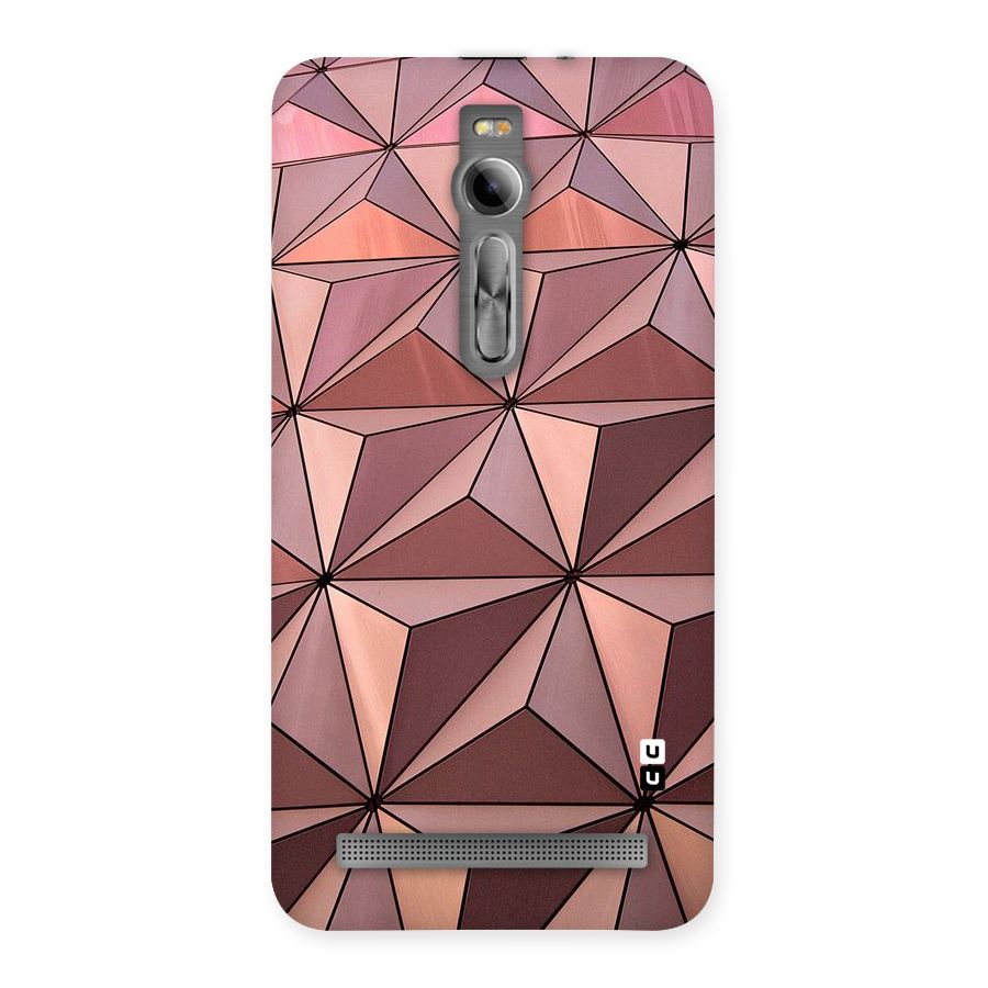 Rosegold Abstract Shapes Back Case for Asus Zenfone 2
