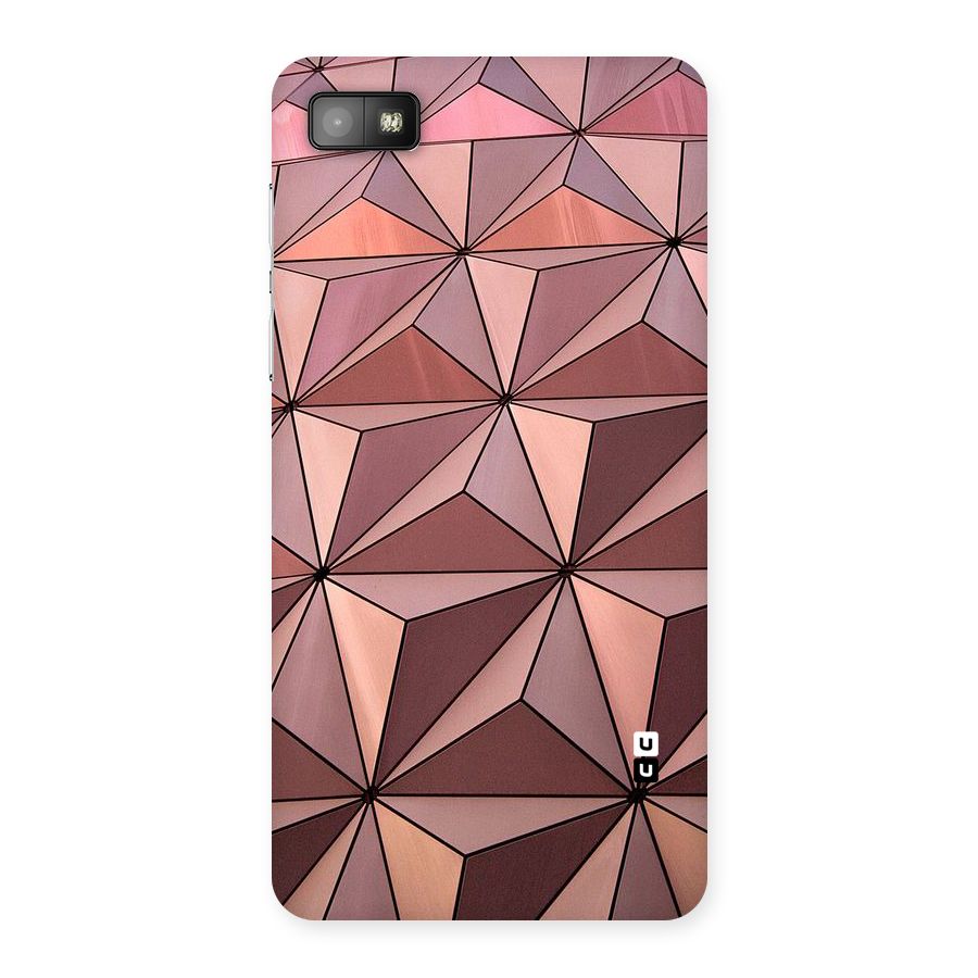 Rosegold Abstract Shapes Back Case for Blackberry Z10