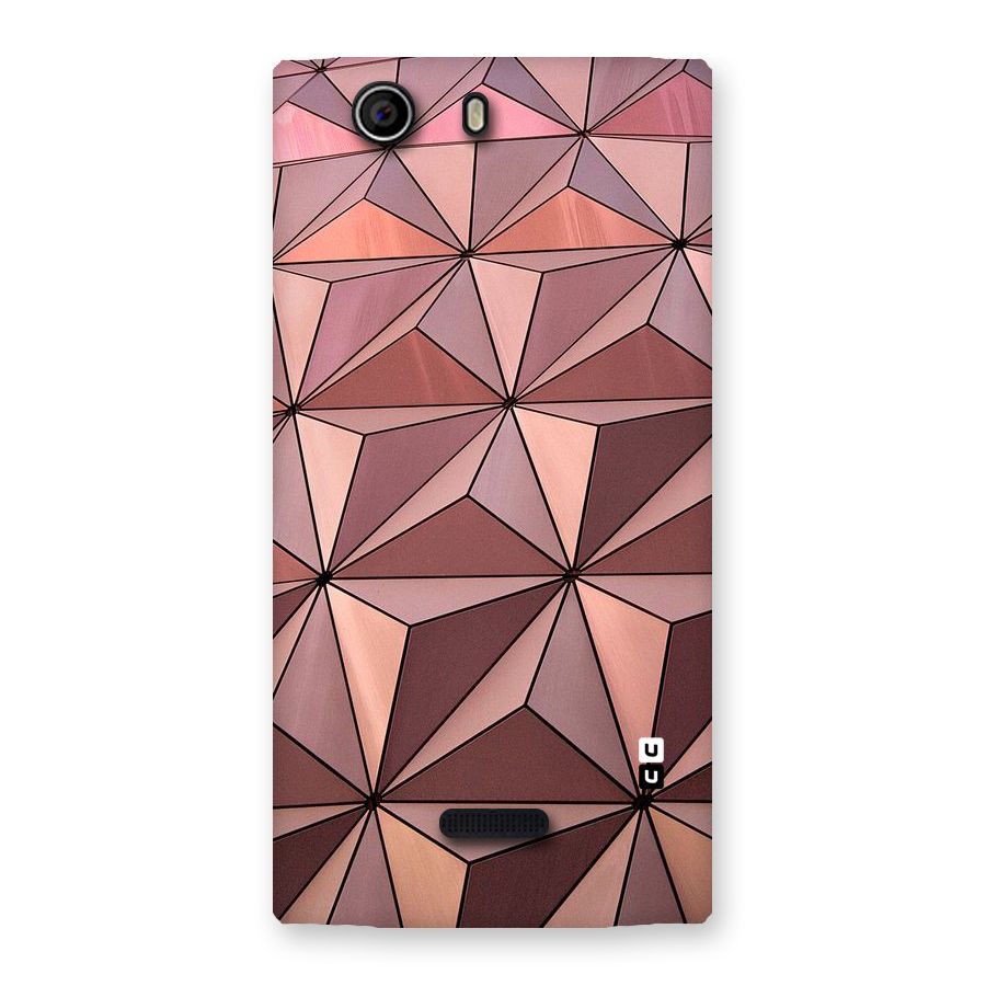 Rosegold Abstract Shapes Back Case for Canvas Nitro 2 E311