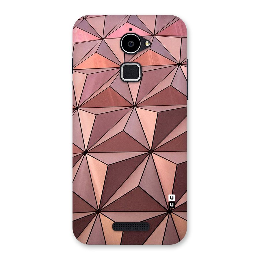 Rosegold Abstract Shapes Back Case for Coolpad Note 3 Lite