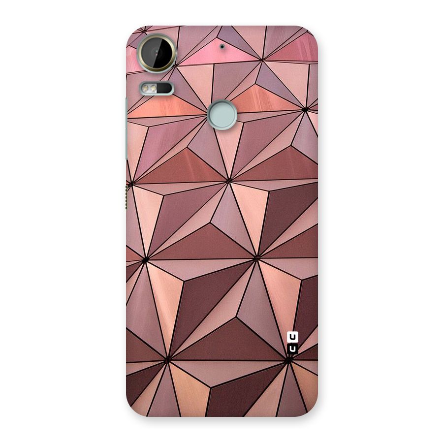 Rosegold Abstract Shapes Back Case for Desire 10 Pro