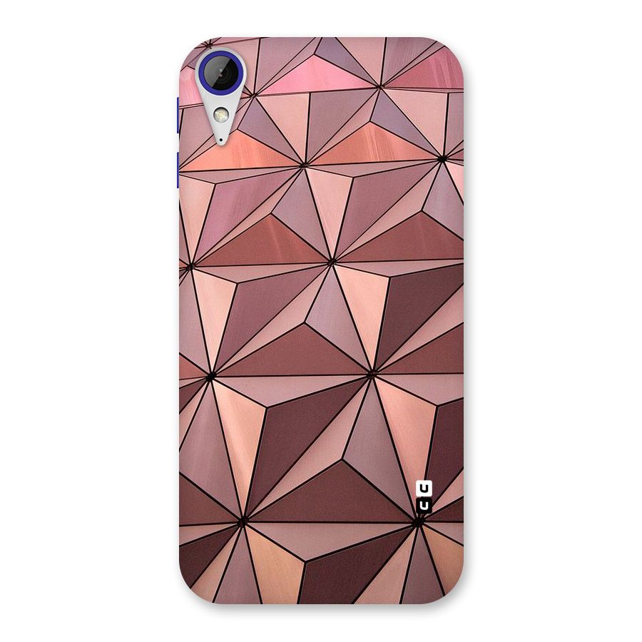 Rosegold Abstract Shapes Back Case for Desire 830