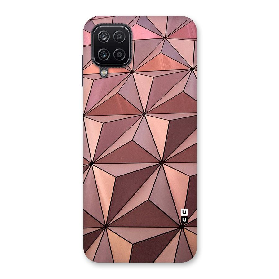 Rosegold Abstract Shapes Back Case for Galaxy A12