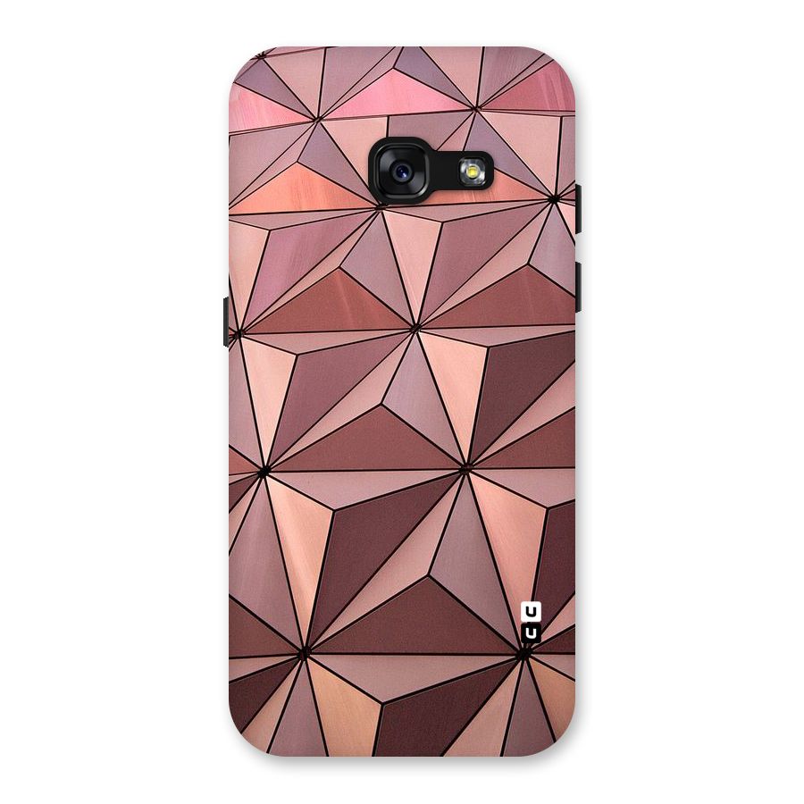 Rosegold Abstract Shapes Back Case for Galaxy A3 (2017)
