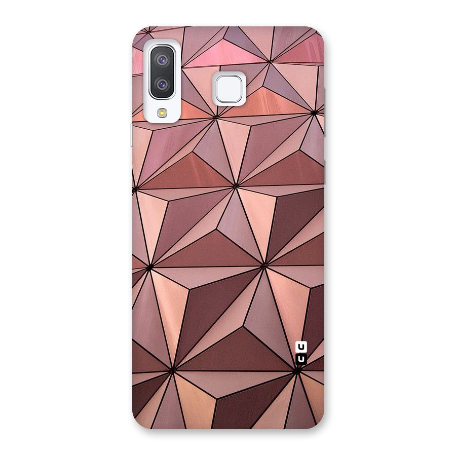 Rosegold Abstract Shapes Back Case for Galaxy A8 Star