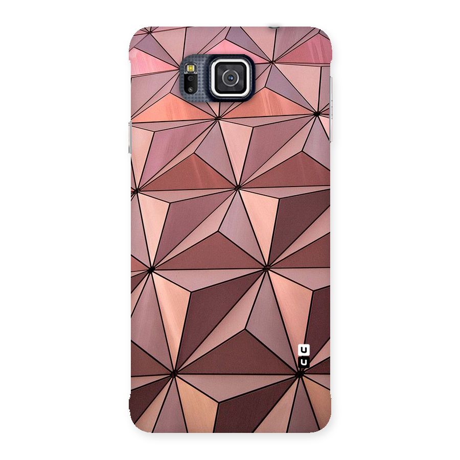 Rosegold Abstract Shapes Back Case for Galaxy Alpha