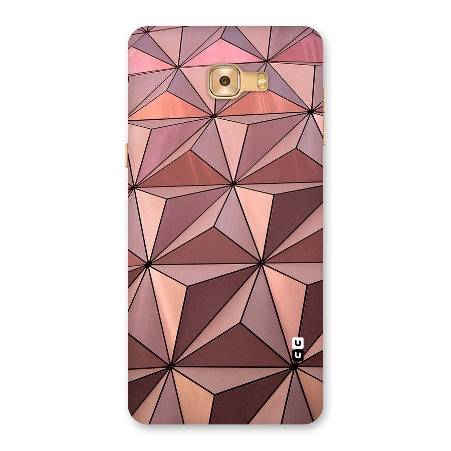 Rosegold Abstract Shapes Back Case for Galaxy C9 Pro