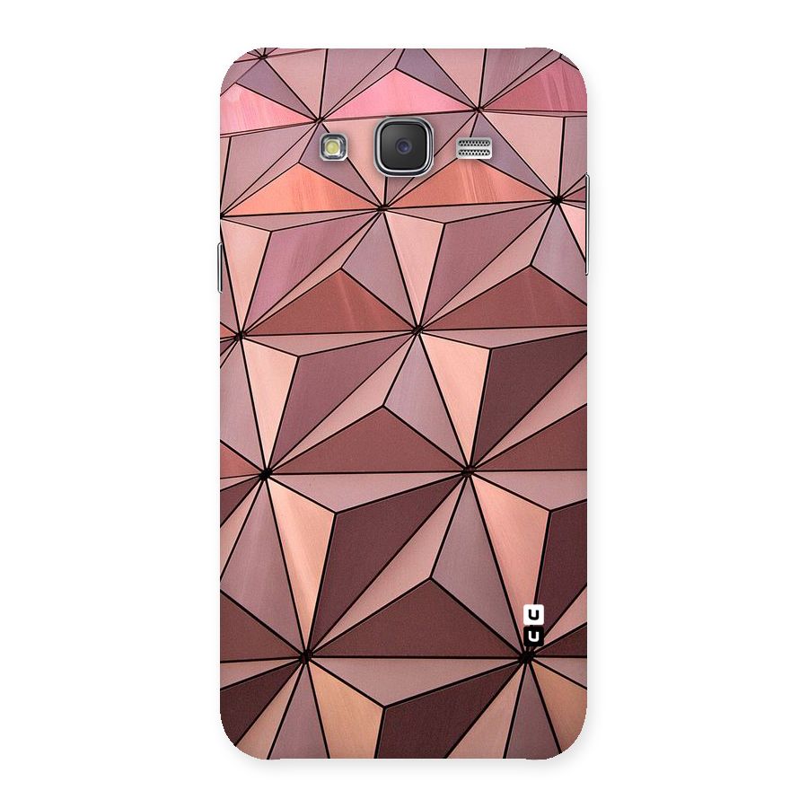 Rosegold Abstract Shapes Back Case for Galaxy J7