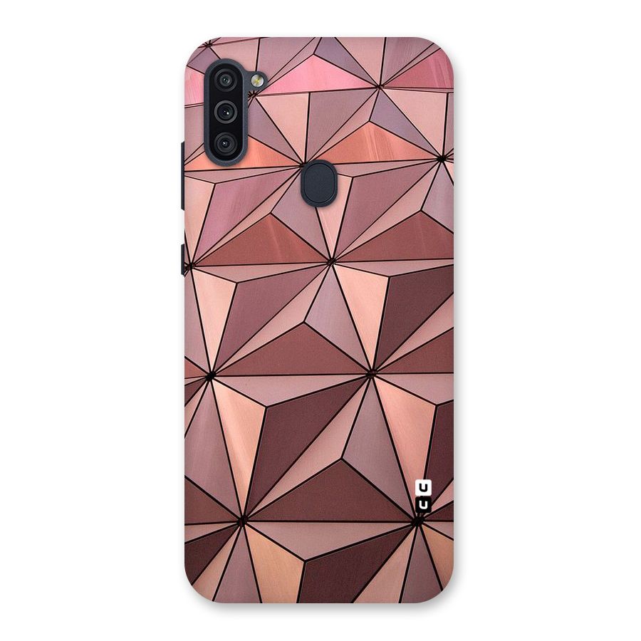 Rosegold Abstract Shapes Back Case for Galaxy M11