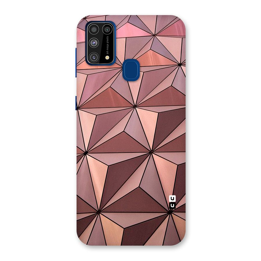 Rosegold Abstract Shapes Back Case for Galaxy M31