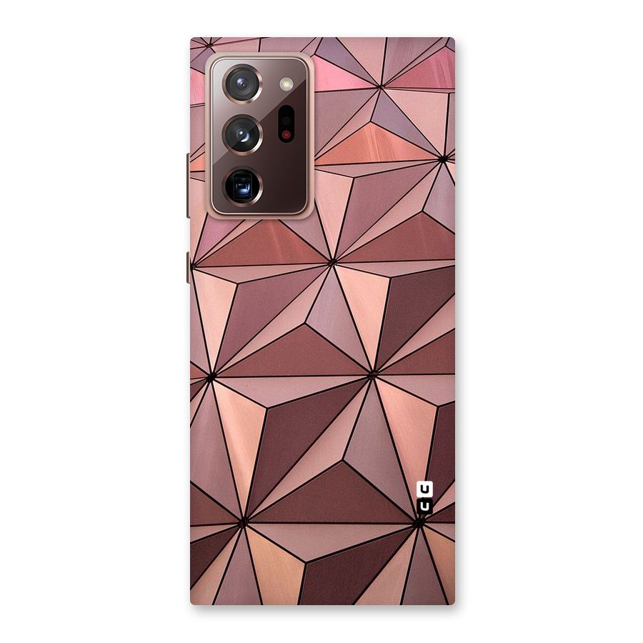 Rosegold Abstract Shapes Back Case for Galaxy Note 20 Ultra
