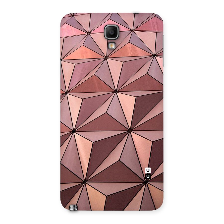 Rosegold Abstract Shapes Back Case for Galaxy Note 3 Neo