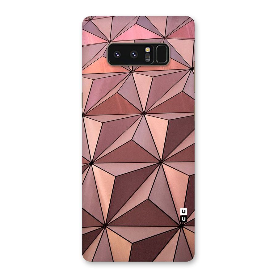 Rosegold Abstract Shapes Back Case for Galaxy Note 8