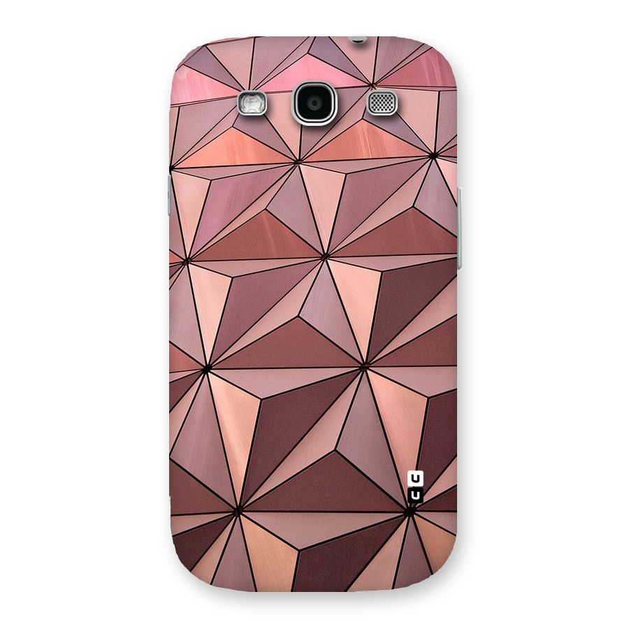 Rosegold Abstract Shapes Back Case for Galaxy S3