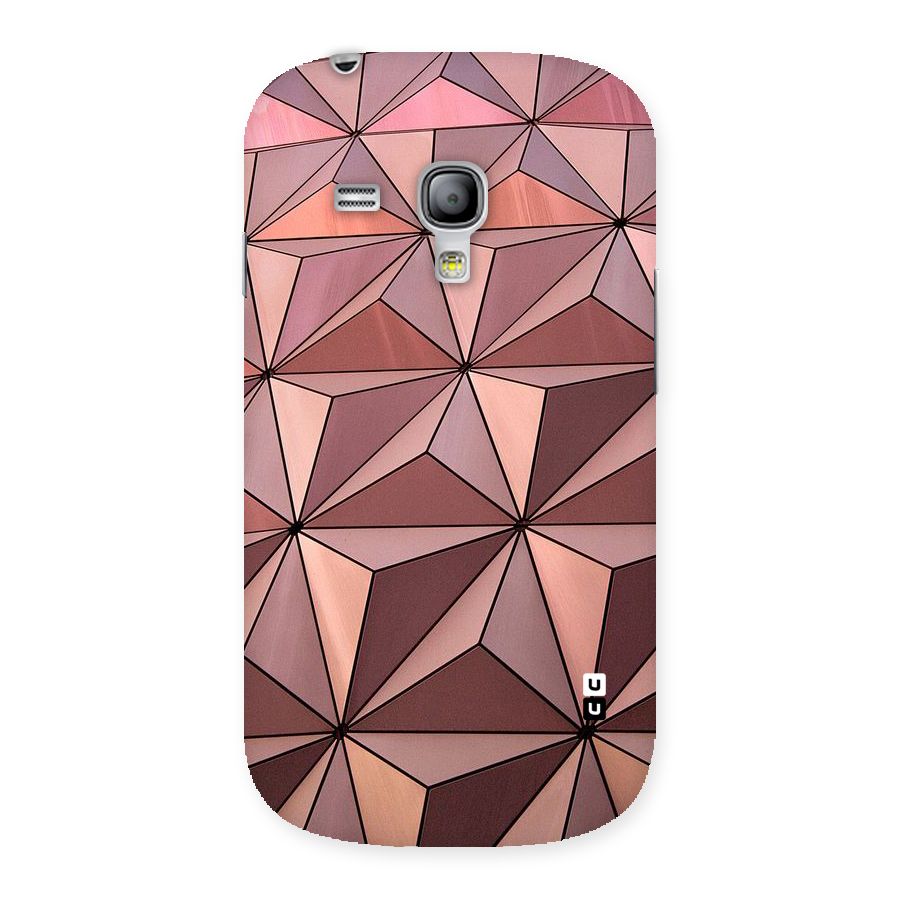 Rosegold Abstract Shapes Back Case for Galaxy S3 Mini