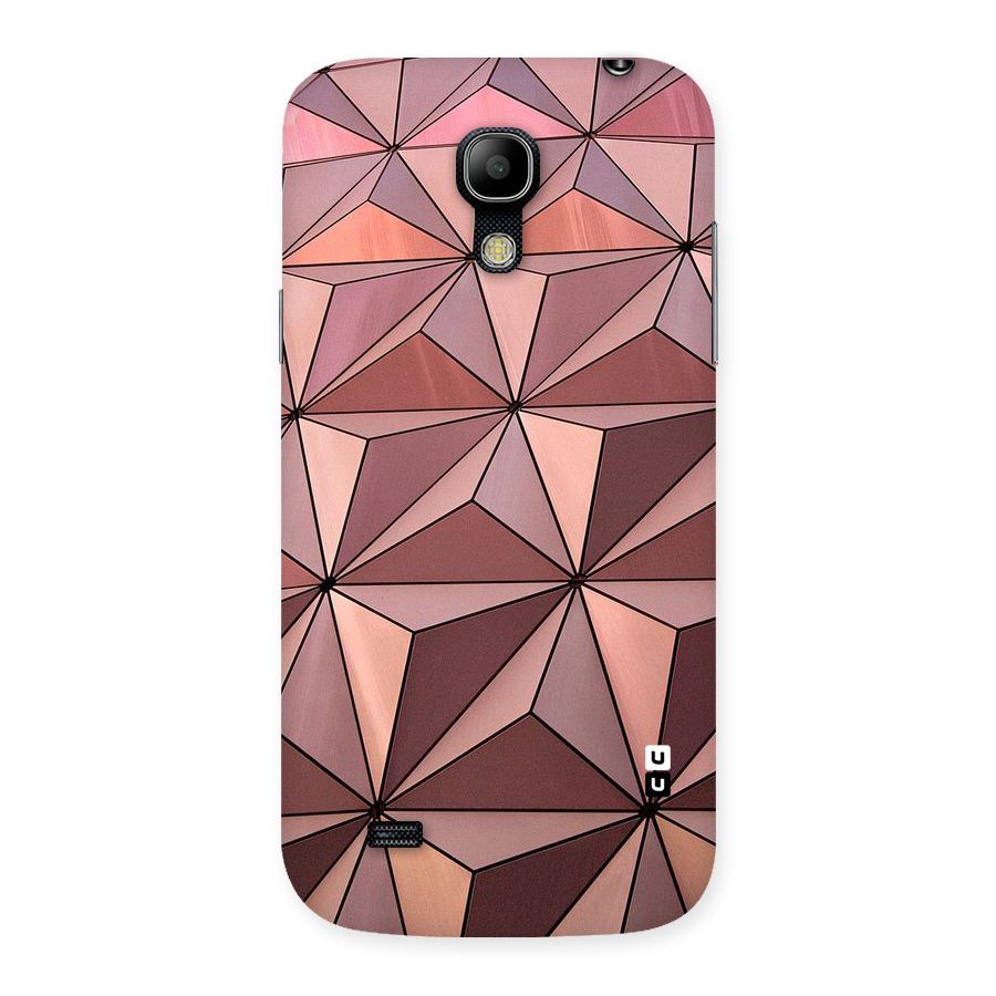 Rosegold Abstract Shapes Back Case for Galaxy S4 Mini