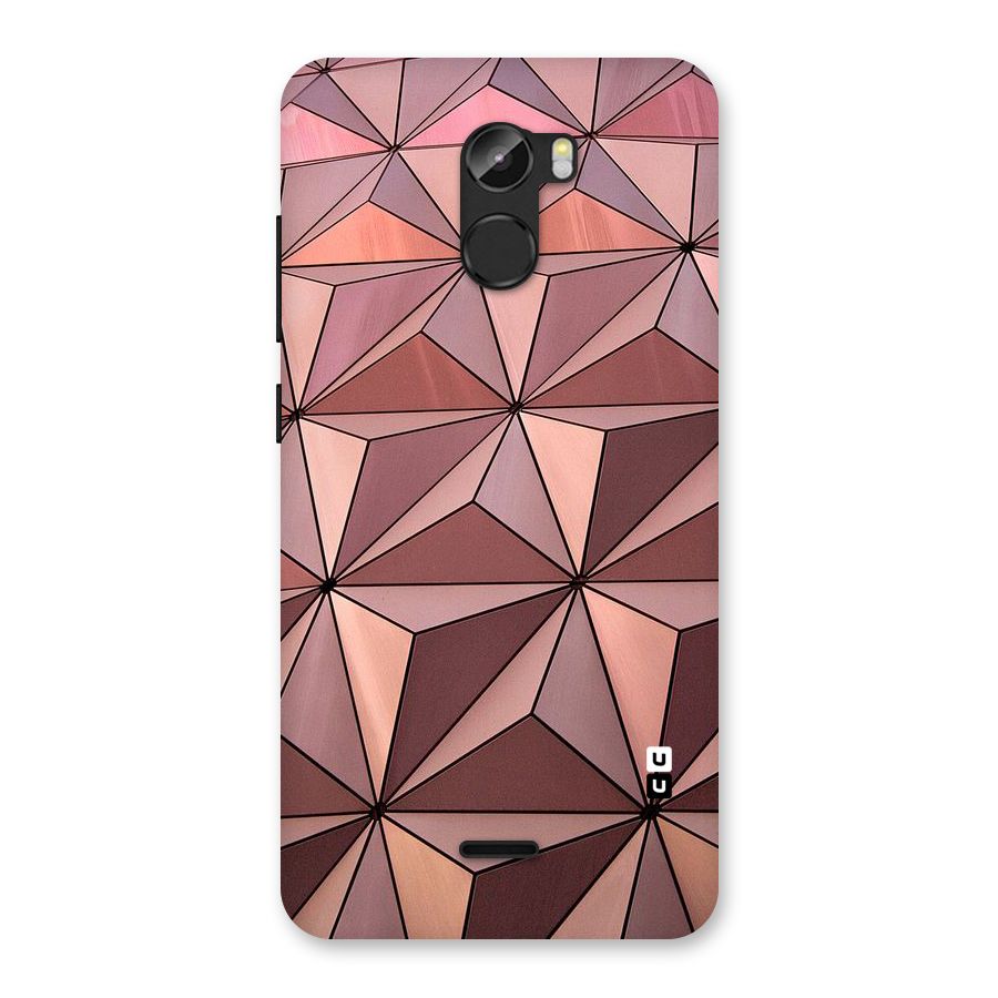 Rosegold Abstract Shapes Back Case for Gionee X1