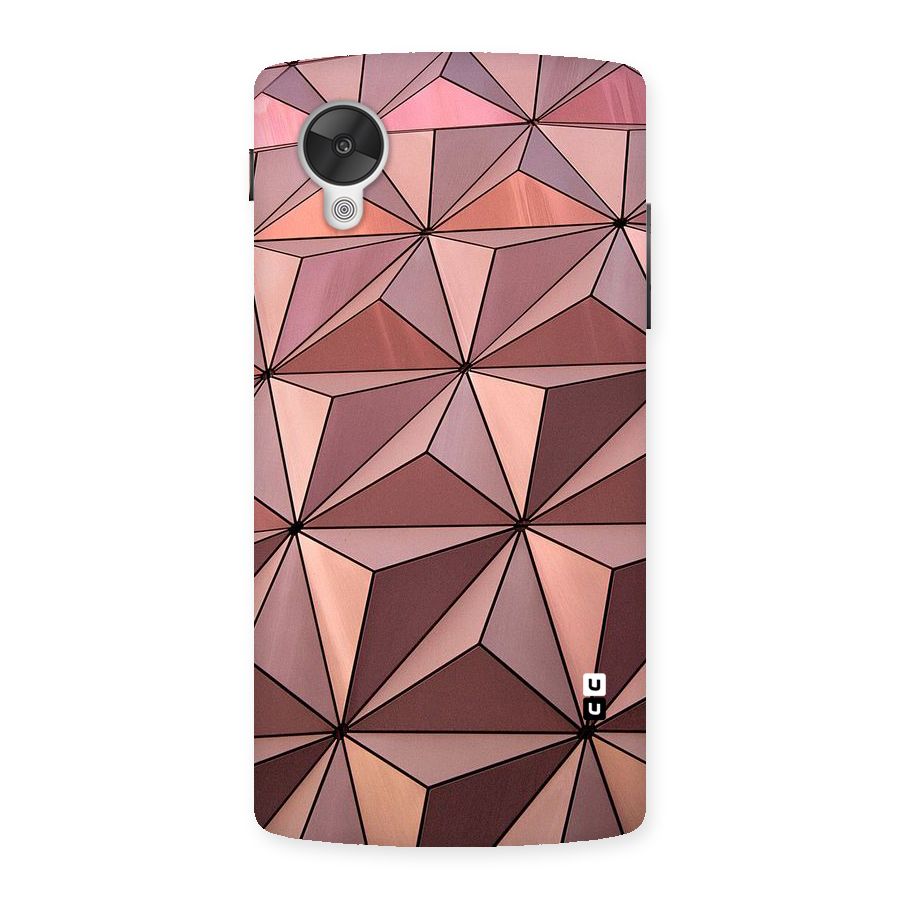 Rosegold Abstract Shapes Back Case for Google Nexsus 5