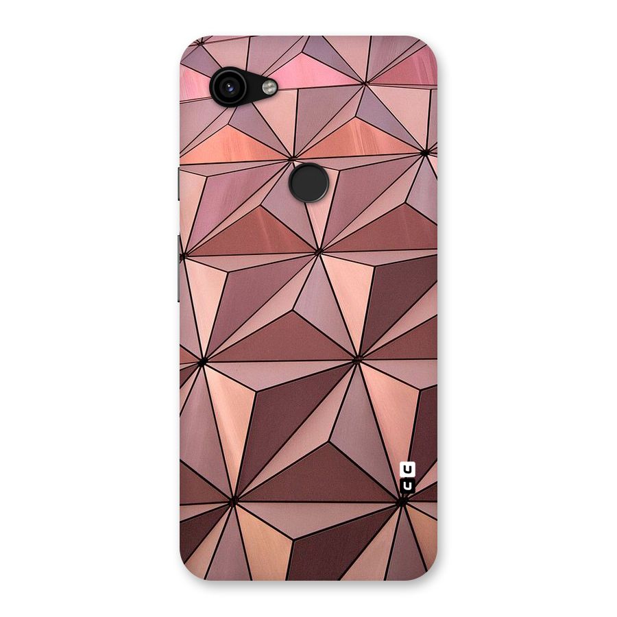 Rosegold Abstract Shapes Back Case for Google Pixel 3a XL