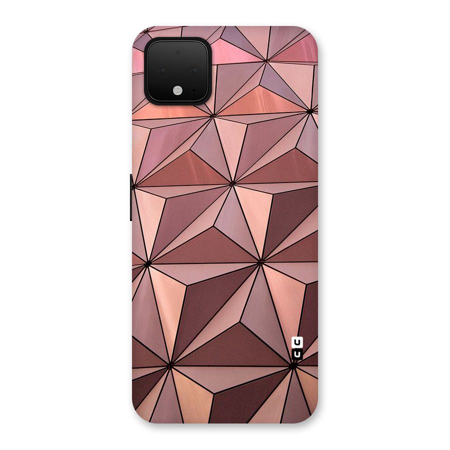 Rosegold Abstract Shapes Back Case for Google Pixel 4 XL
