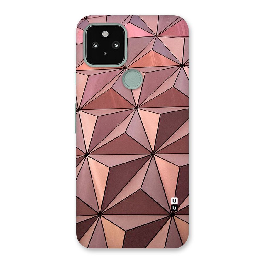 Rosegold Abstract Shapes Back Case for Google Pixel 5