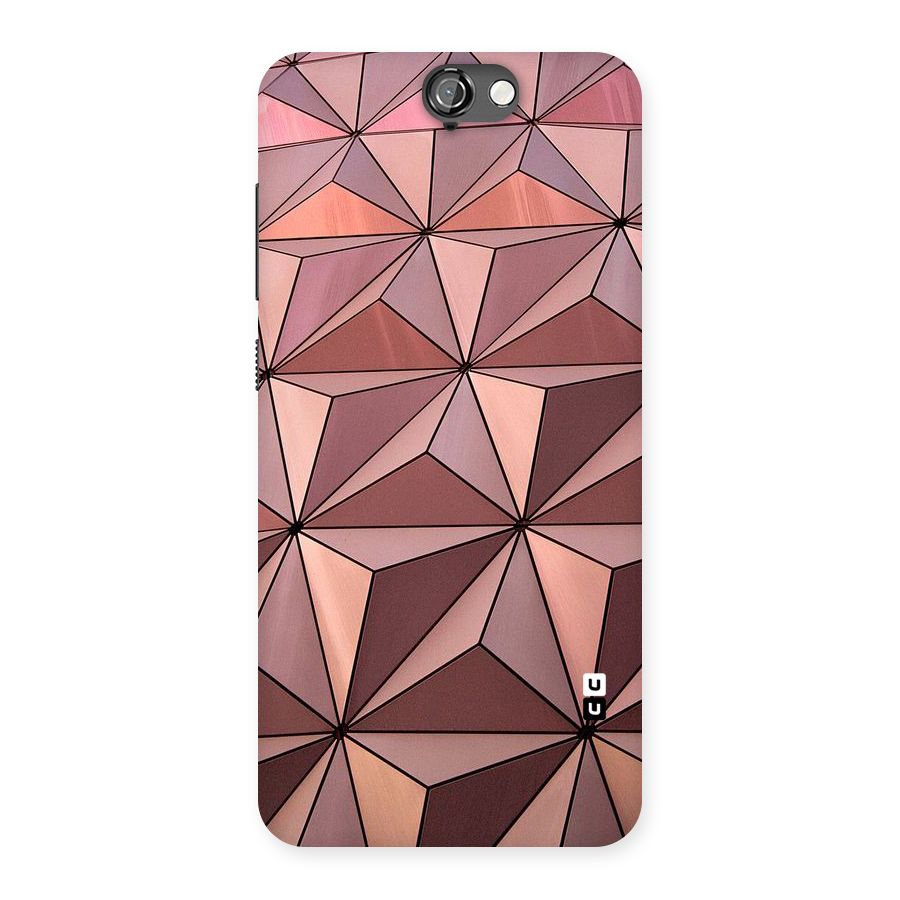 Rosegold Abstract Shapes Back Case for HTC One A9