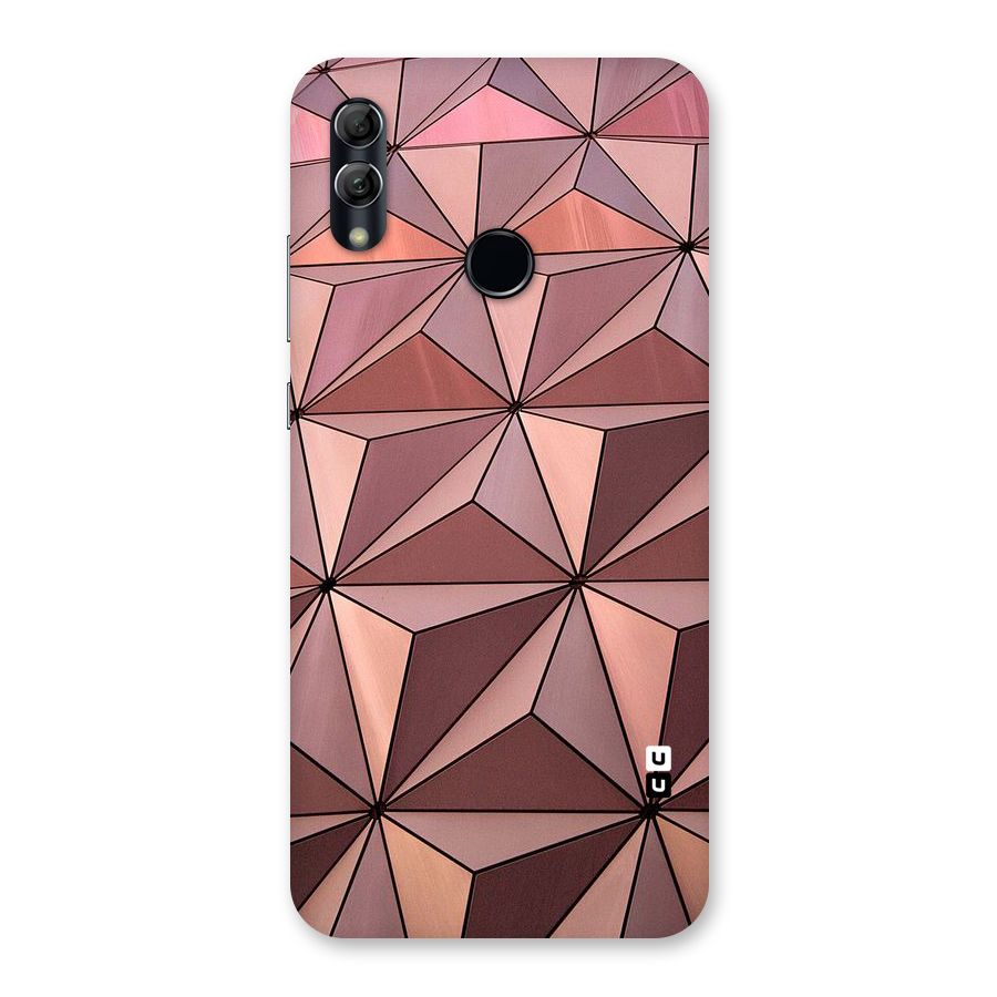 Rosegold Abstract Shapes Back Case for Honor 10 Lite