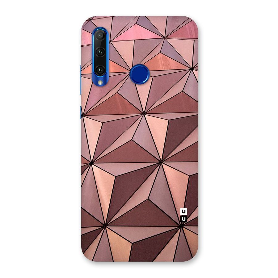 Rosegold Abstract Shapes Back Case for Honor 20i