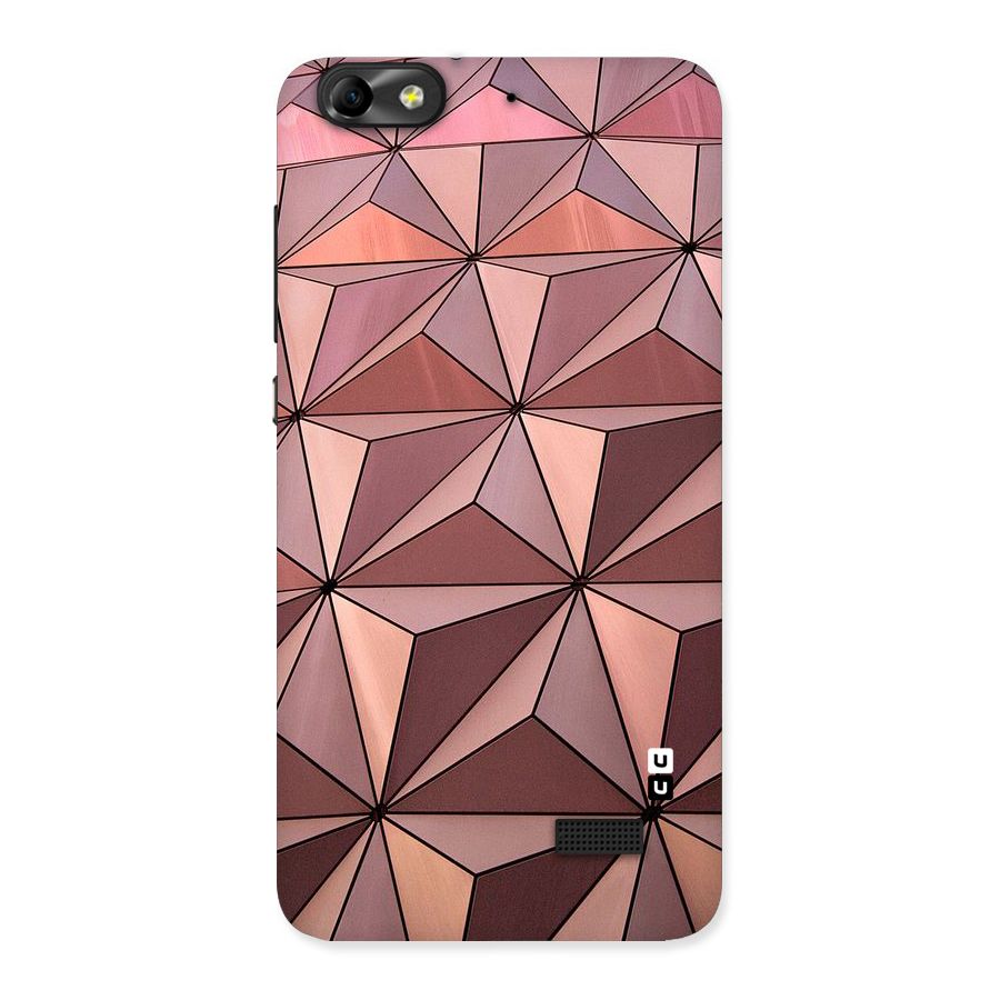 Rosegold Abstract Shapes Back Case for Honor 4C