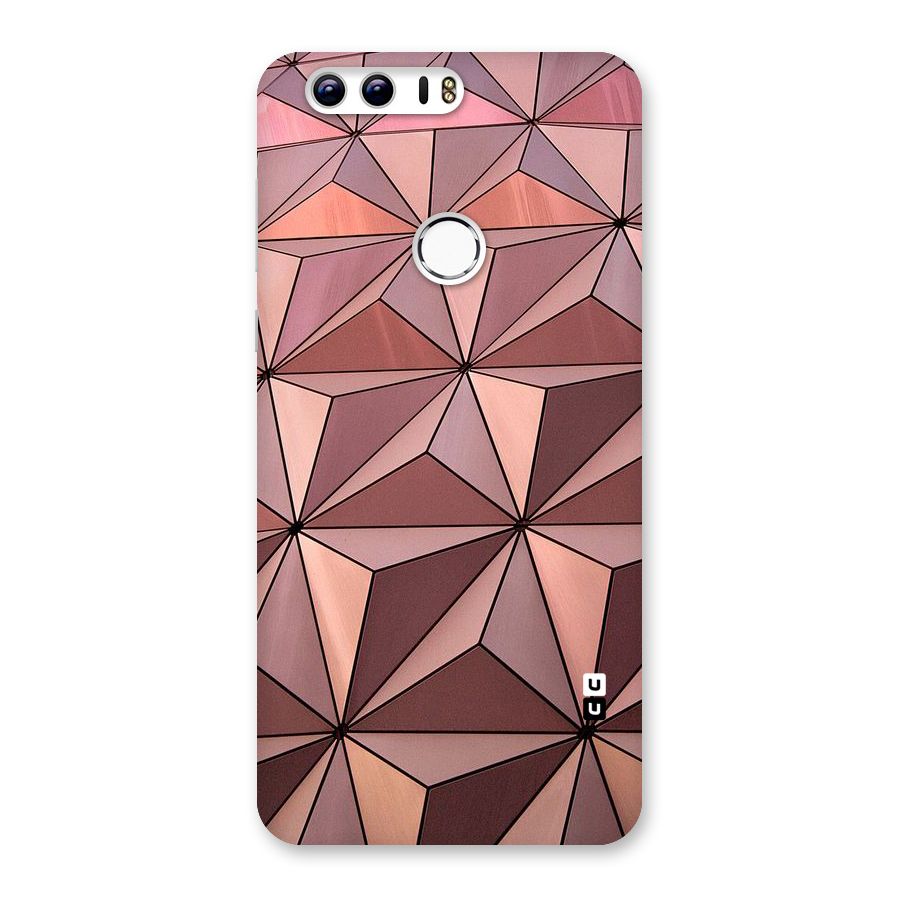 Rosegold Abstract Shapes Back Case for Honor 8