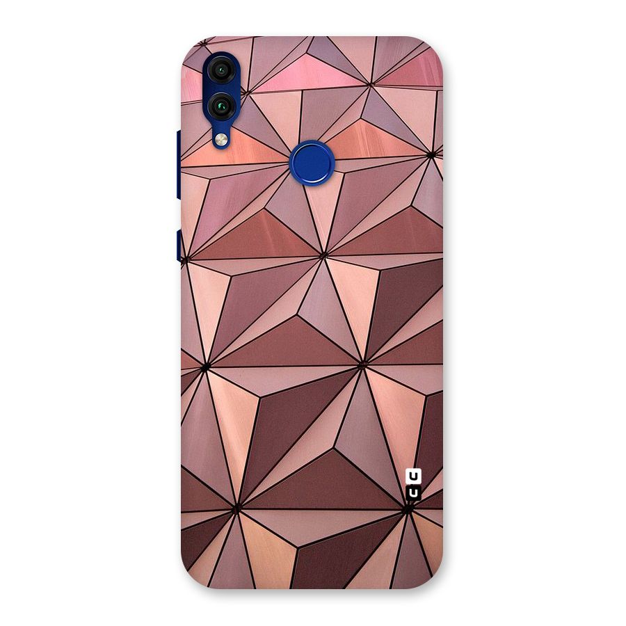 Rosegold Abstract Shapes Back Case for Honor 8C