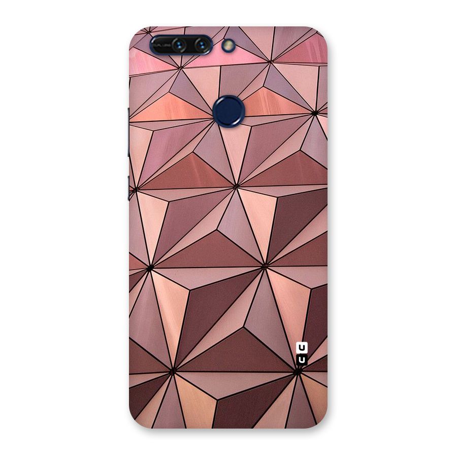 Rosegold Abstract Shapes Back Case for Honor 8 Pro