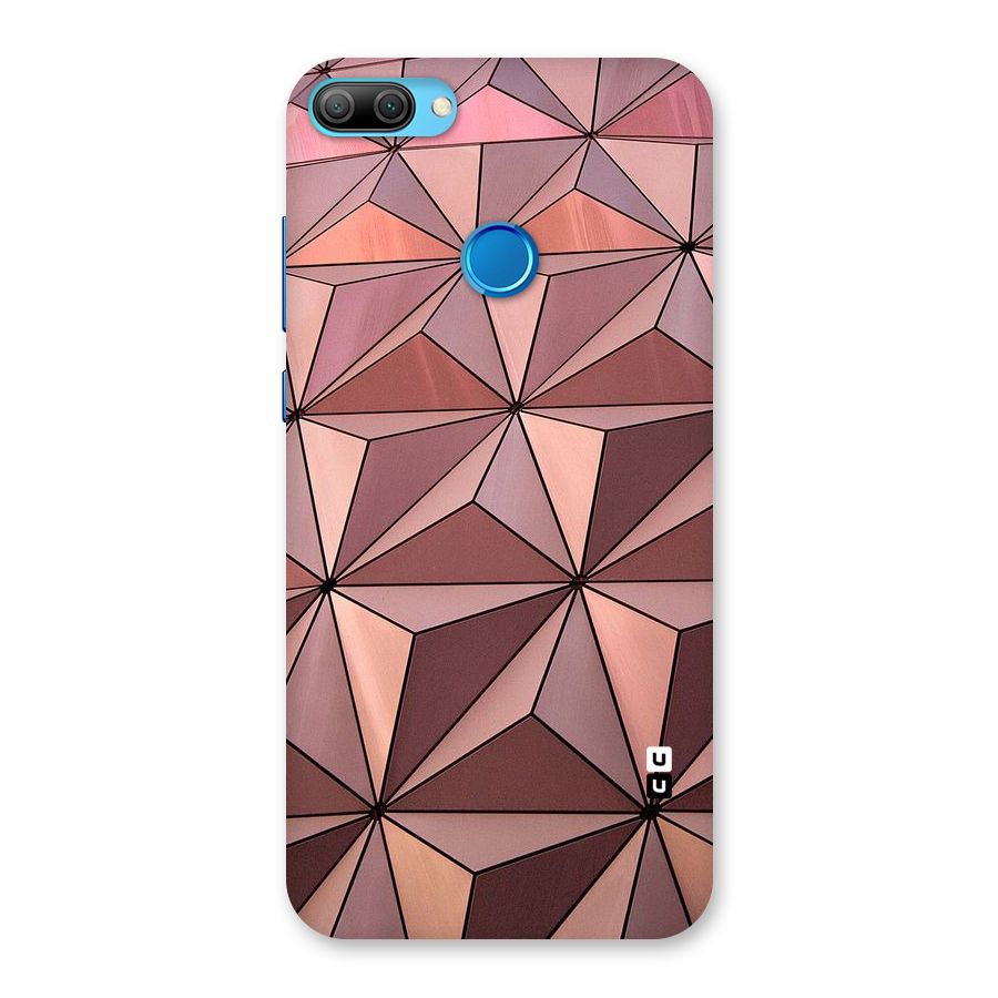 Rosegold Abstract Shapes Back Case for Honor 9N