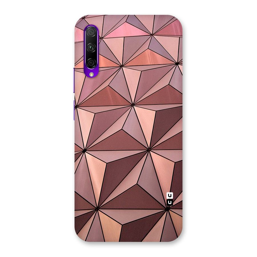 Rosegold Abstract Shapes Back Case for Honor 9X Pro