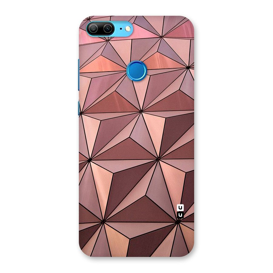 Rosegold Abstract Shapes Back Case for Honor 9 Lite