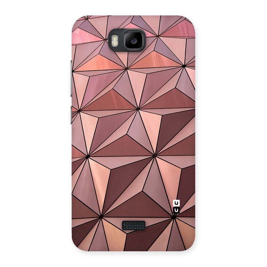 Rosegold Abstract Shapes Back Case for Honor Bee