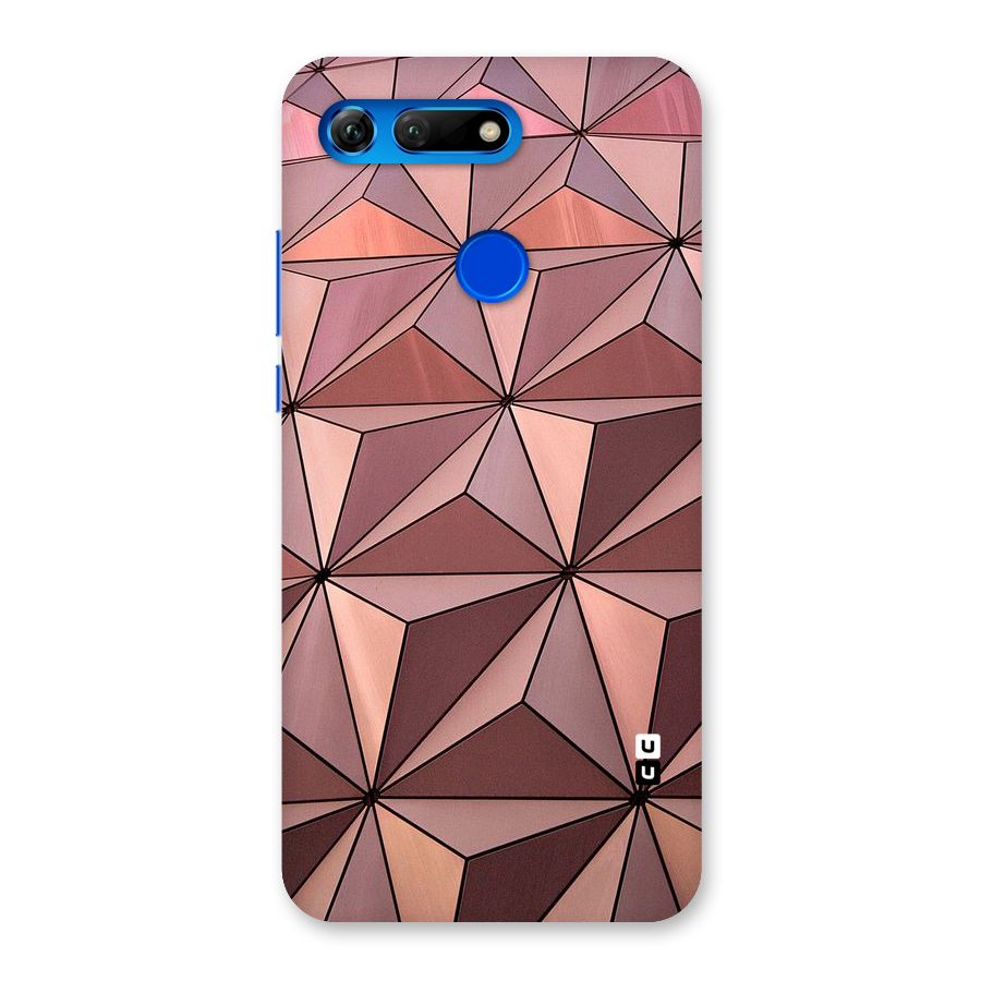 Rosegold Abstract Shapes Back Case for Honor View 20