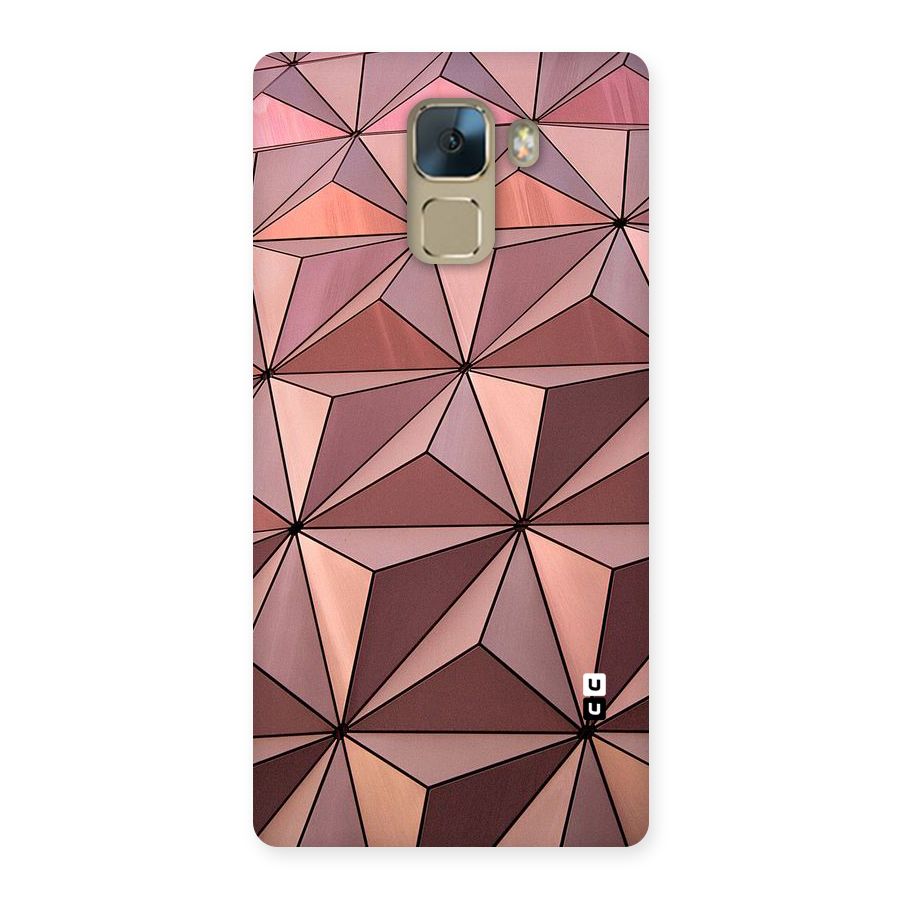 Rosegold Abstract Shapes Back Case for Huawei Honor 7