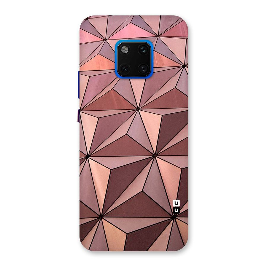 Rosegold Abstract Shapes Back Case for Huawei Mate 20 Pro