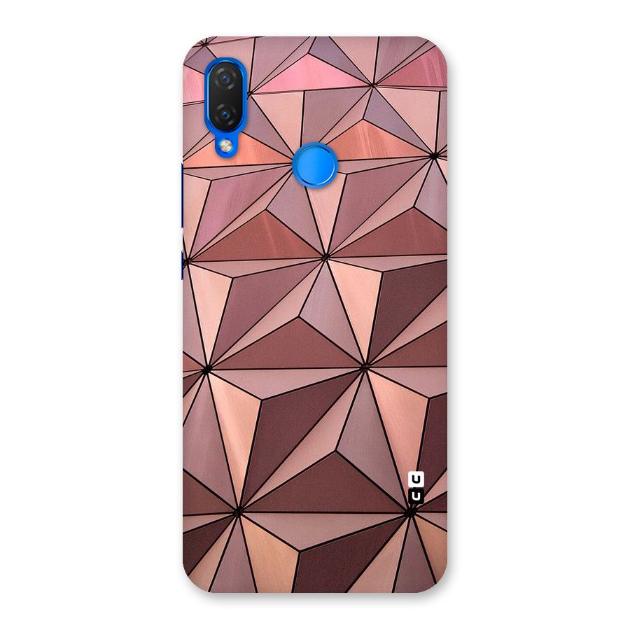 Rosegold Abstract Shapes Back Case for Huawei Nova 3i