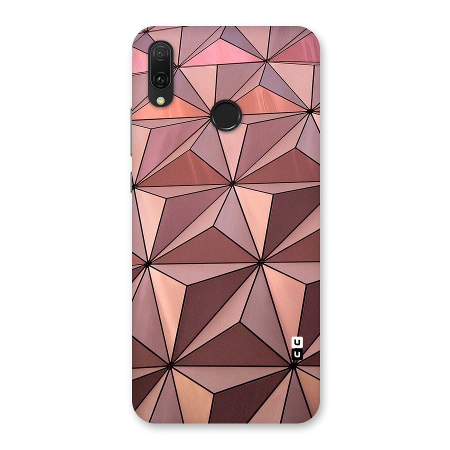 Rosegold Abstract Shapes Back Case for Huawei Y9 (2019)