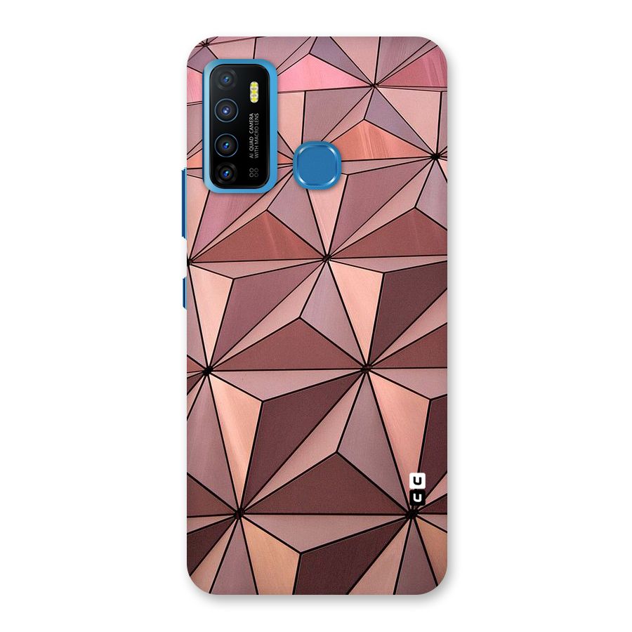 Rosegold Abstract Shapes Back Case for Infinix Hot 9