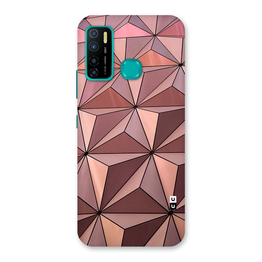 Rosegold Abstract Shapes Back Case for Infinix Hot 9 Pro